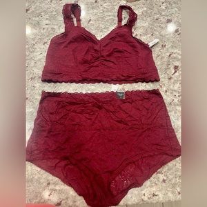 Burgundy torrid lounge set